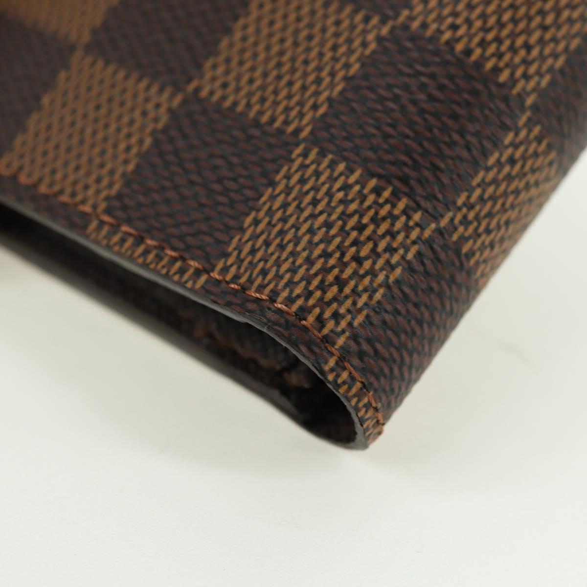 LOUIS VUITTON Damier Ebene Portefeuille Marco Bifold Wallet N61675 Auth 130510