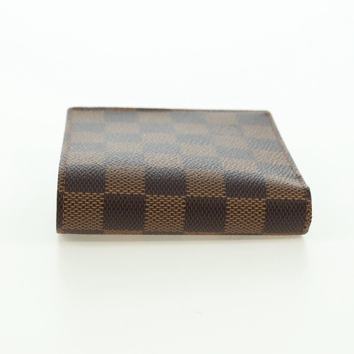LOUIS VUITTON Damier Ebene Portefeuille Marco Bifold Wallet N61675 Auth 130510