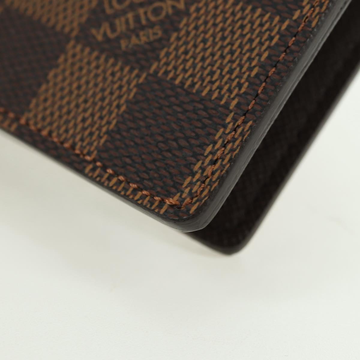 LOUIS VUITTON Damier Ebene Portefeuille Marco Bifold Wallet N61675 Auth 130510