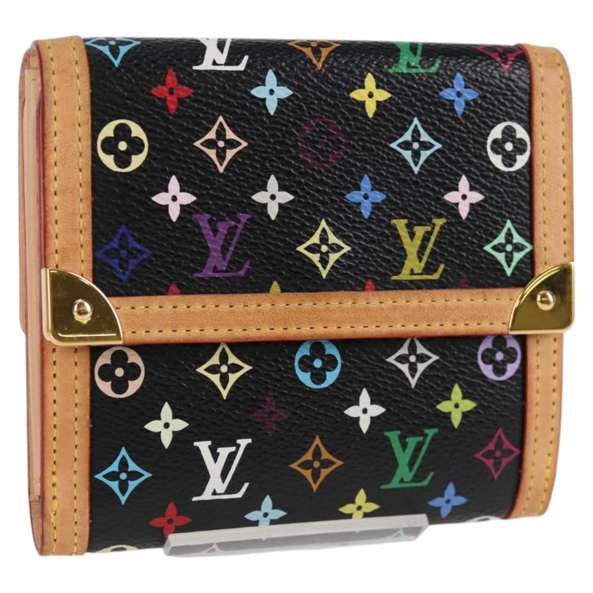 LOUIS VUITTON Multicolor Porte Monnaie Billets Cartes Credit M92984 Auth 130522V