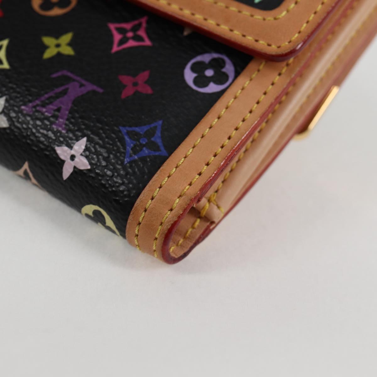 LOUIS VUITTON Multicolor Porte Monnaie Billets Cartes Credit M92984 Auth 130522V