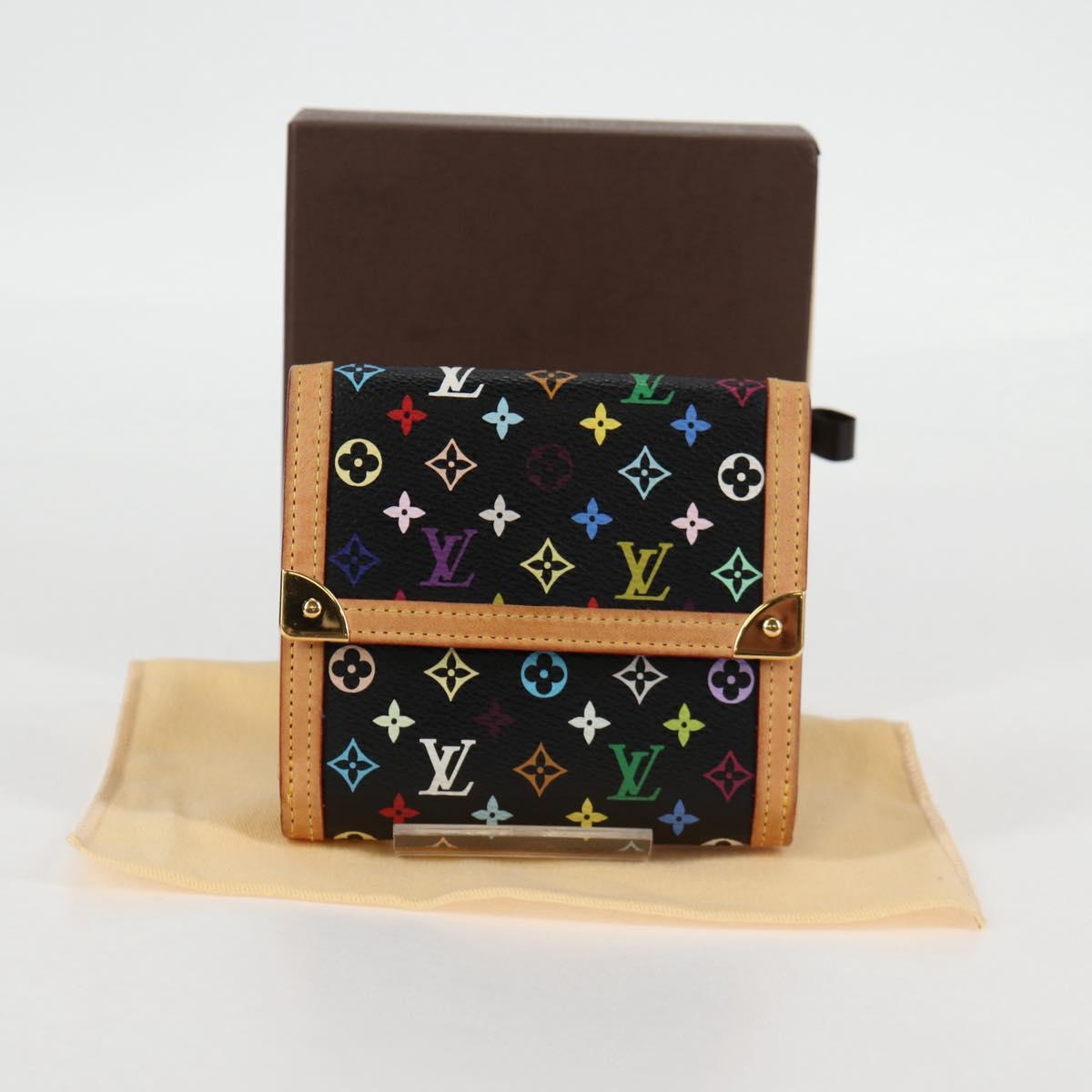 LOUIS VUITTON Multicolor Porte Monnaie Billets Cartes Credit M92984 Auth 130522V