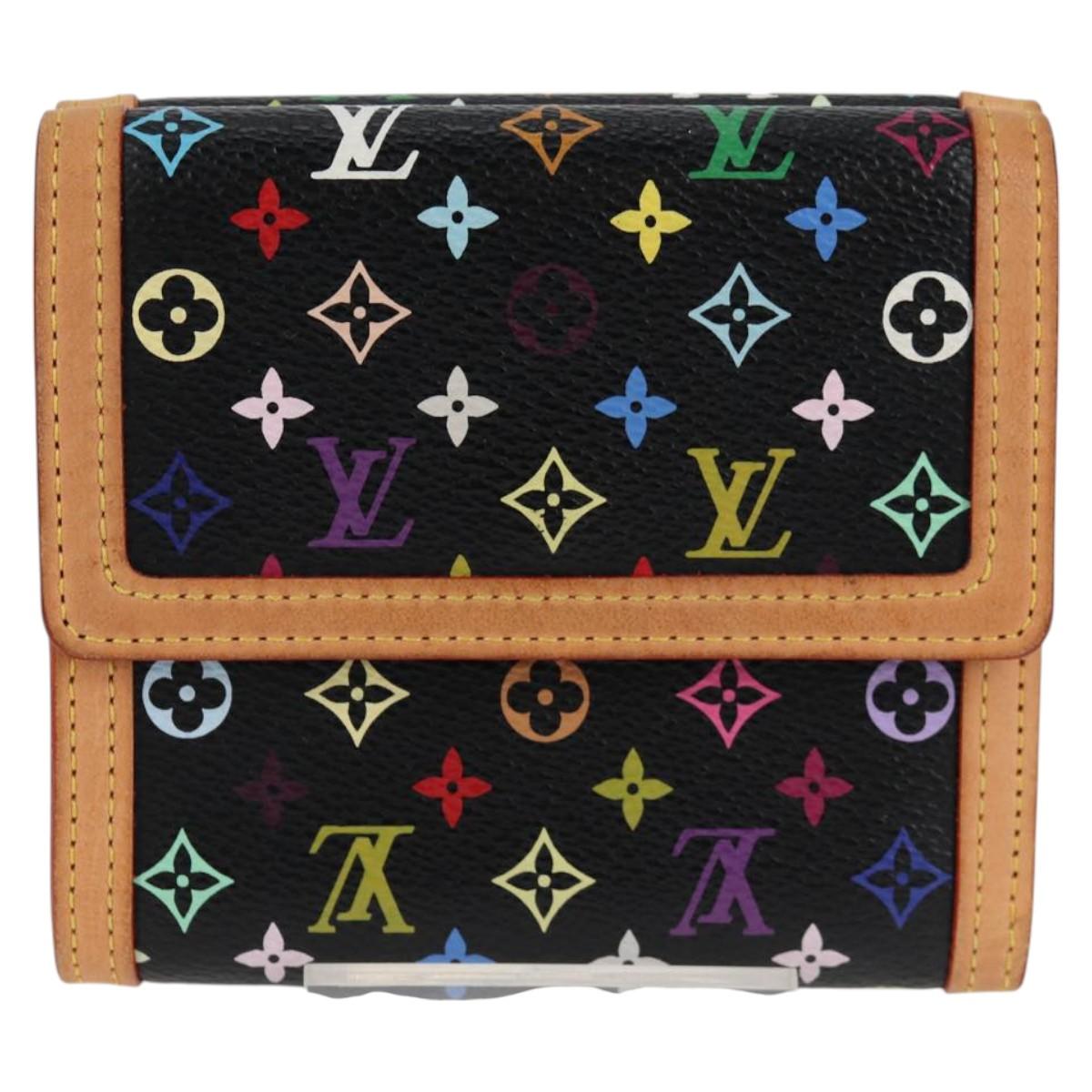 LOUIS VUITTON Multicolor Porte Monnaie Billets Cartes Credit M92984 Auth 130522V