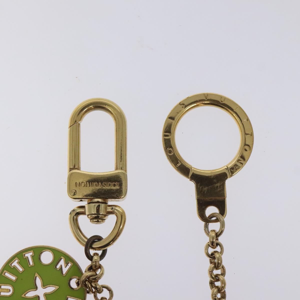LOUIS VUITTON Porte Cles Chainne Looping Charm Gold M66474 LV Auth 130526
