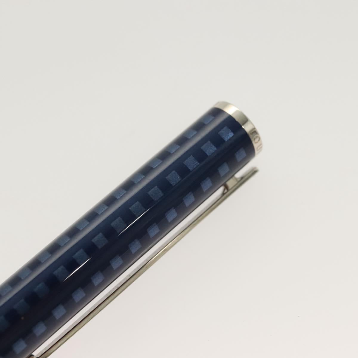 LOUIS VUITTON Jetligne Pen metal Blue LV Auth 130528