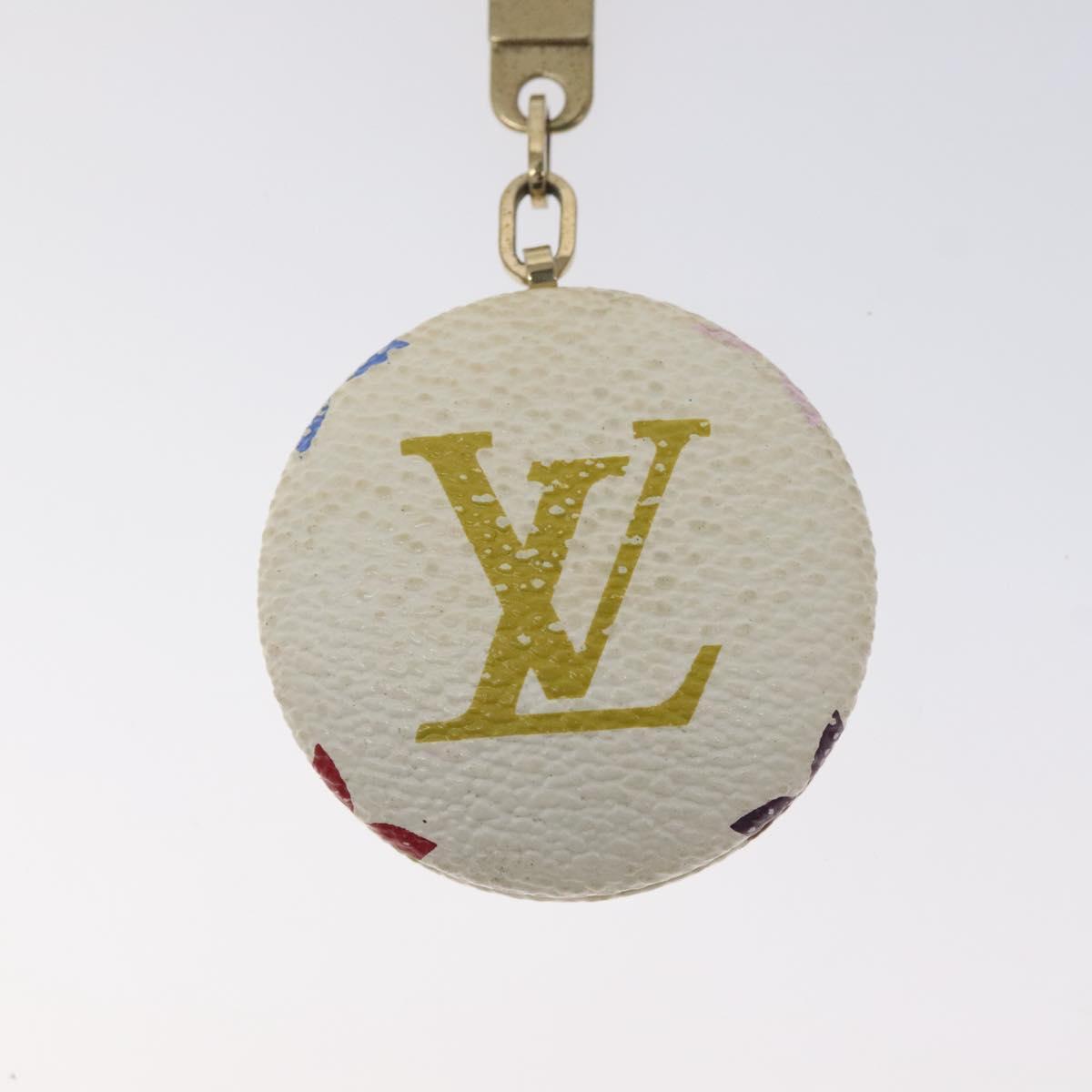 LOUIS VUITTON Monogram Multicolor Astropill Charm White M51911 LV Auth 130531