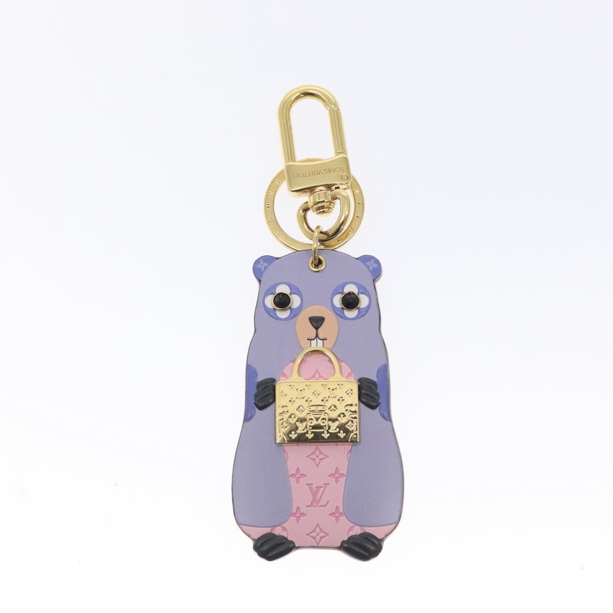 LOUIS VUITTON Monogram LV Marmot Charm Purple M01350 LV Auth 130532M