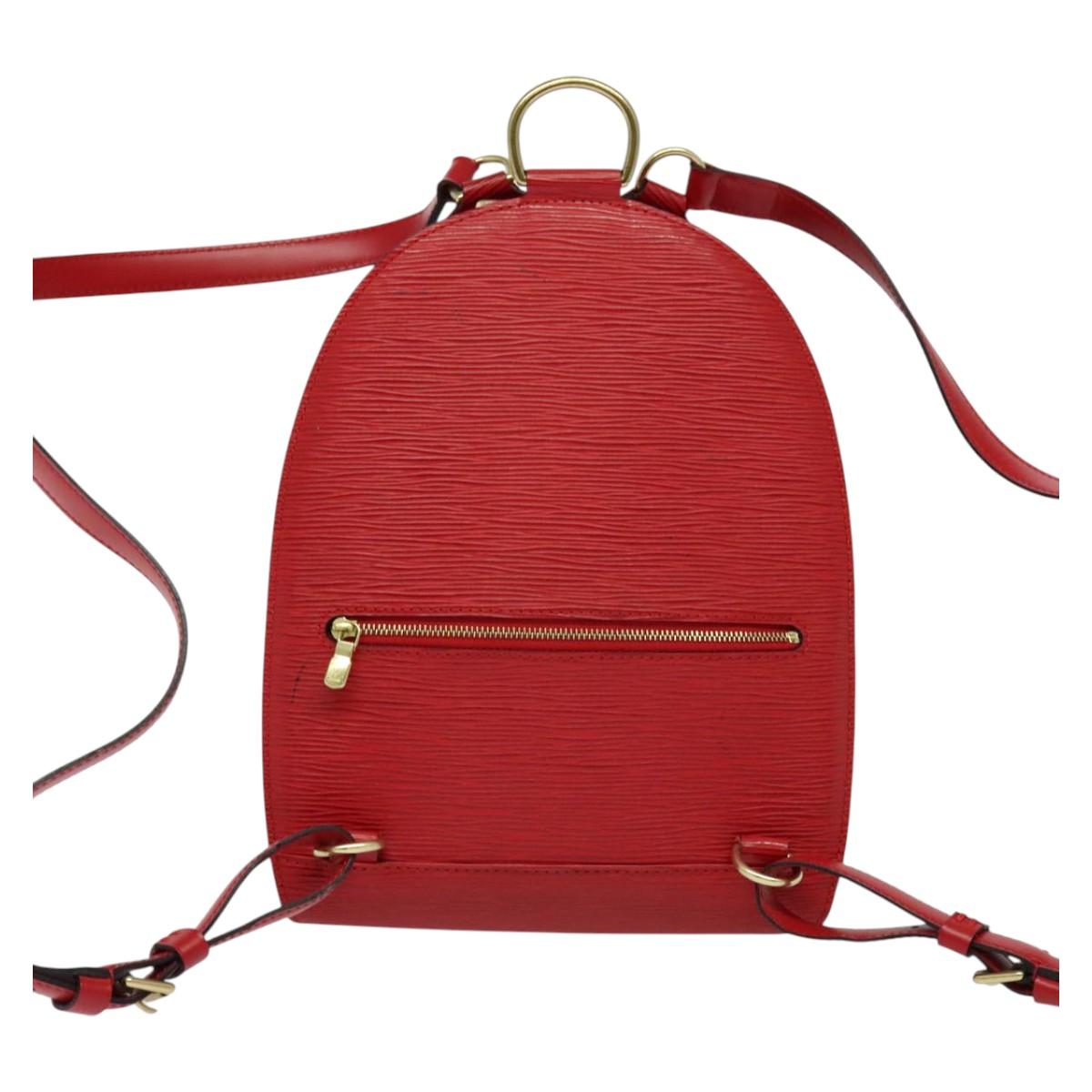 LOUIS VUITTON Epi Mabillon Backpack Castilian Red M52237 LV Auth 130649