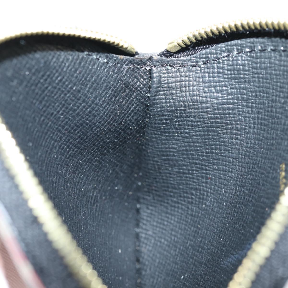 LOUIS VUITTON Monogram Crafty Round Coin Purse Red M69505 LV Auth 130673M