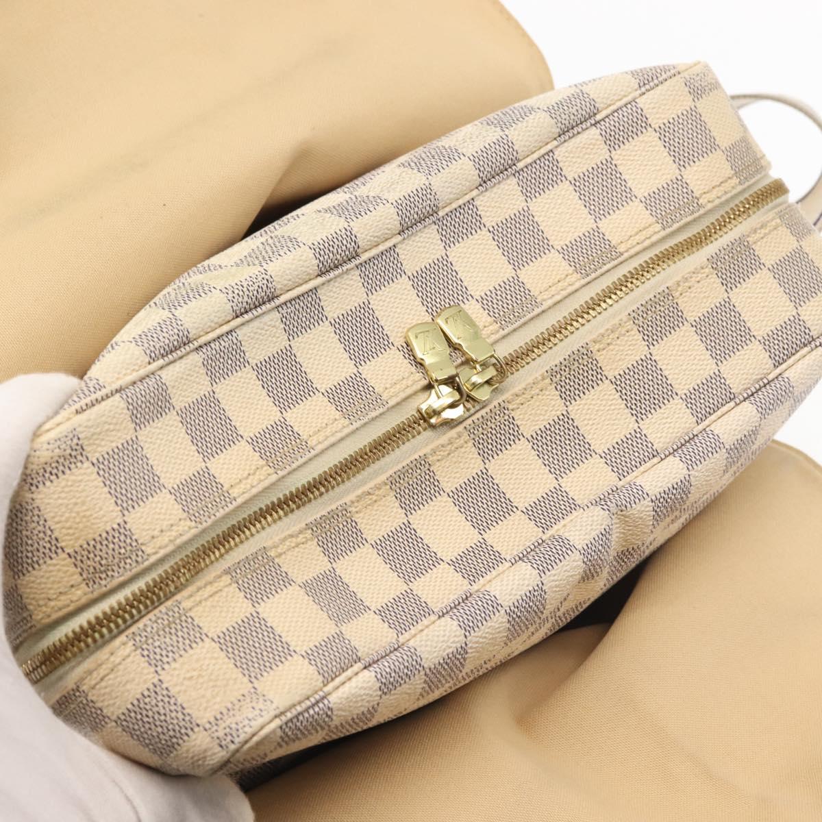 LOUIS VUITTON Damier Azur Naviglio Shoulder Bag N51189 LV Auth 130676
