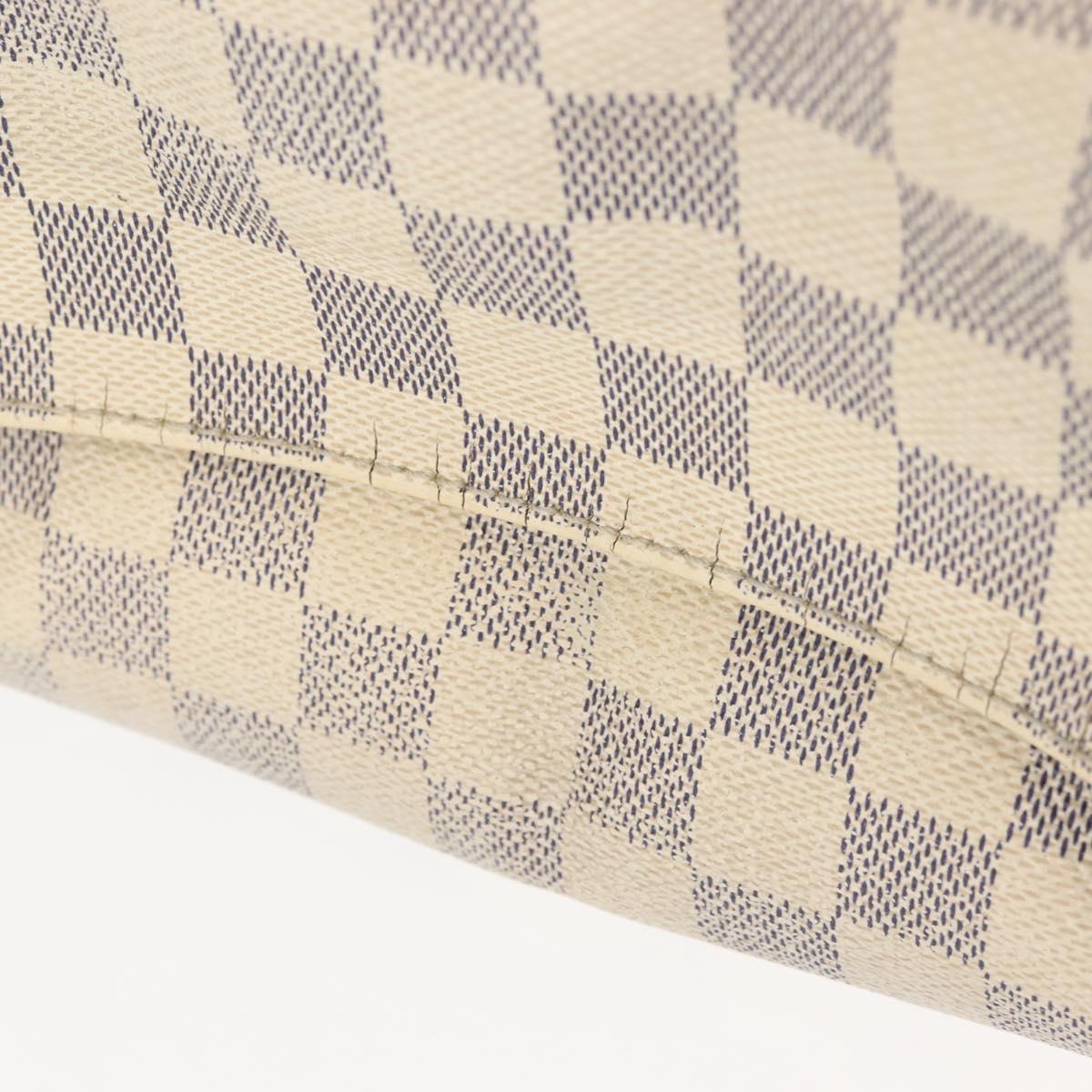 LOUIS VUITTON Damier Azur Naviglio Shoulder Bag N51189 LV Auth 130676