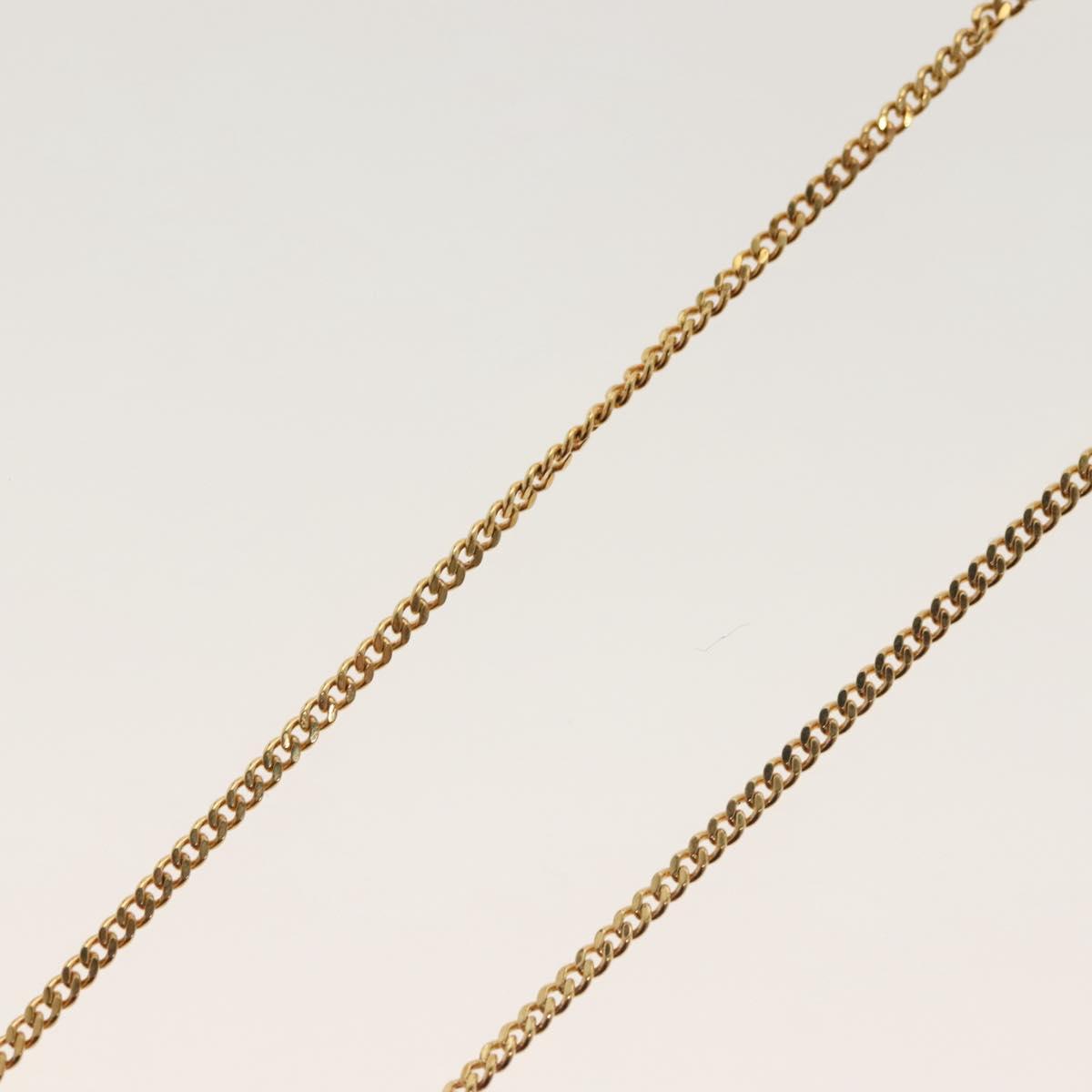 Christian Dior Necklace metal Gold Tone Auth 130688