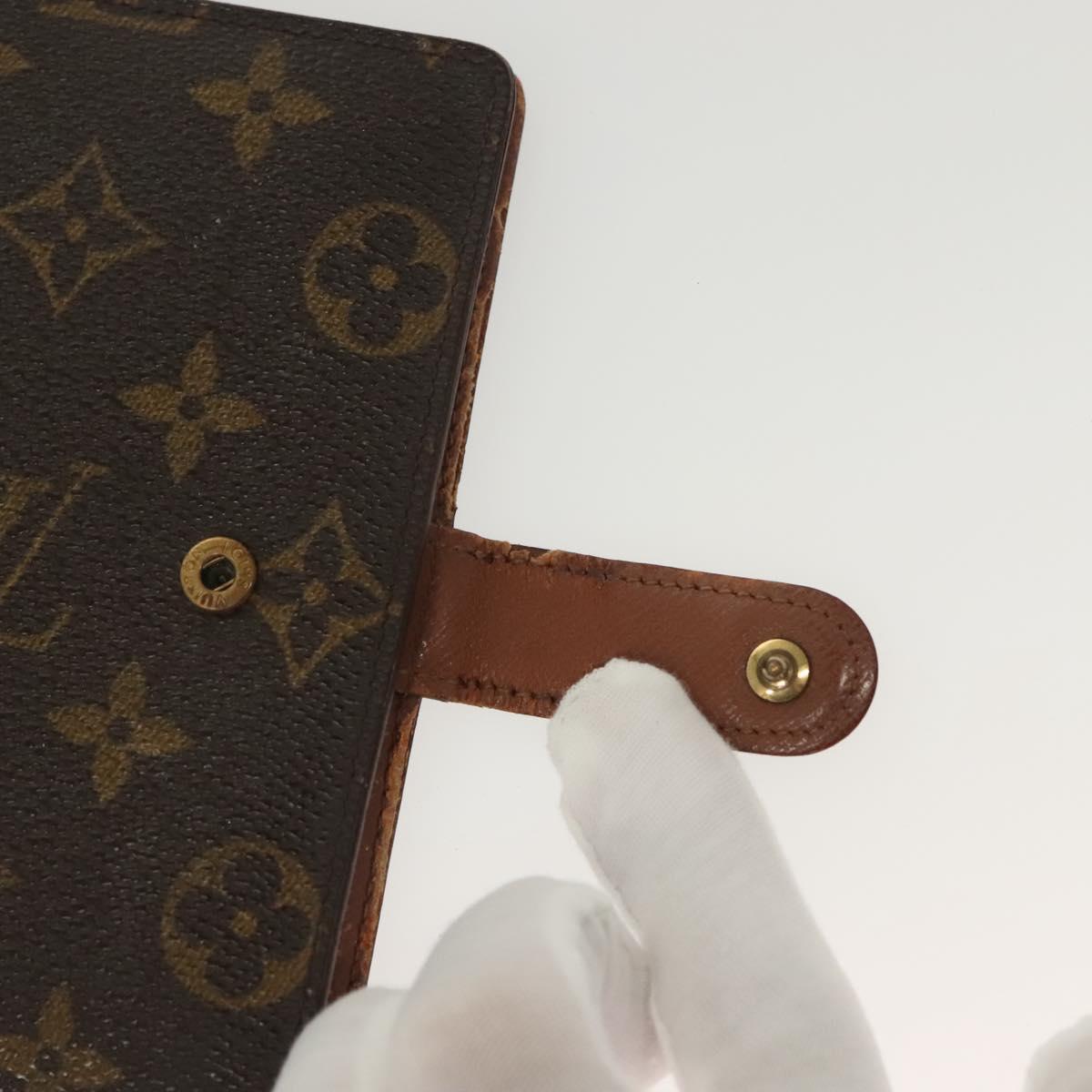 LOUIS VUITTON Monogram Agenda PM Day Planner Cover R20005 LV Auth 130703