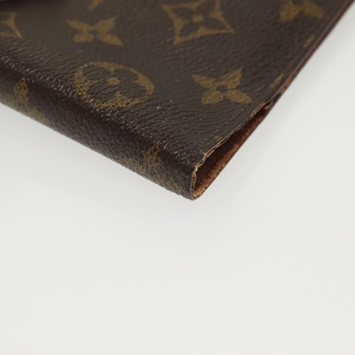 LOUIS VUITTON Monogram Agenda PM Day Planner Cover R20005 LV Auth 130703