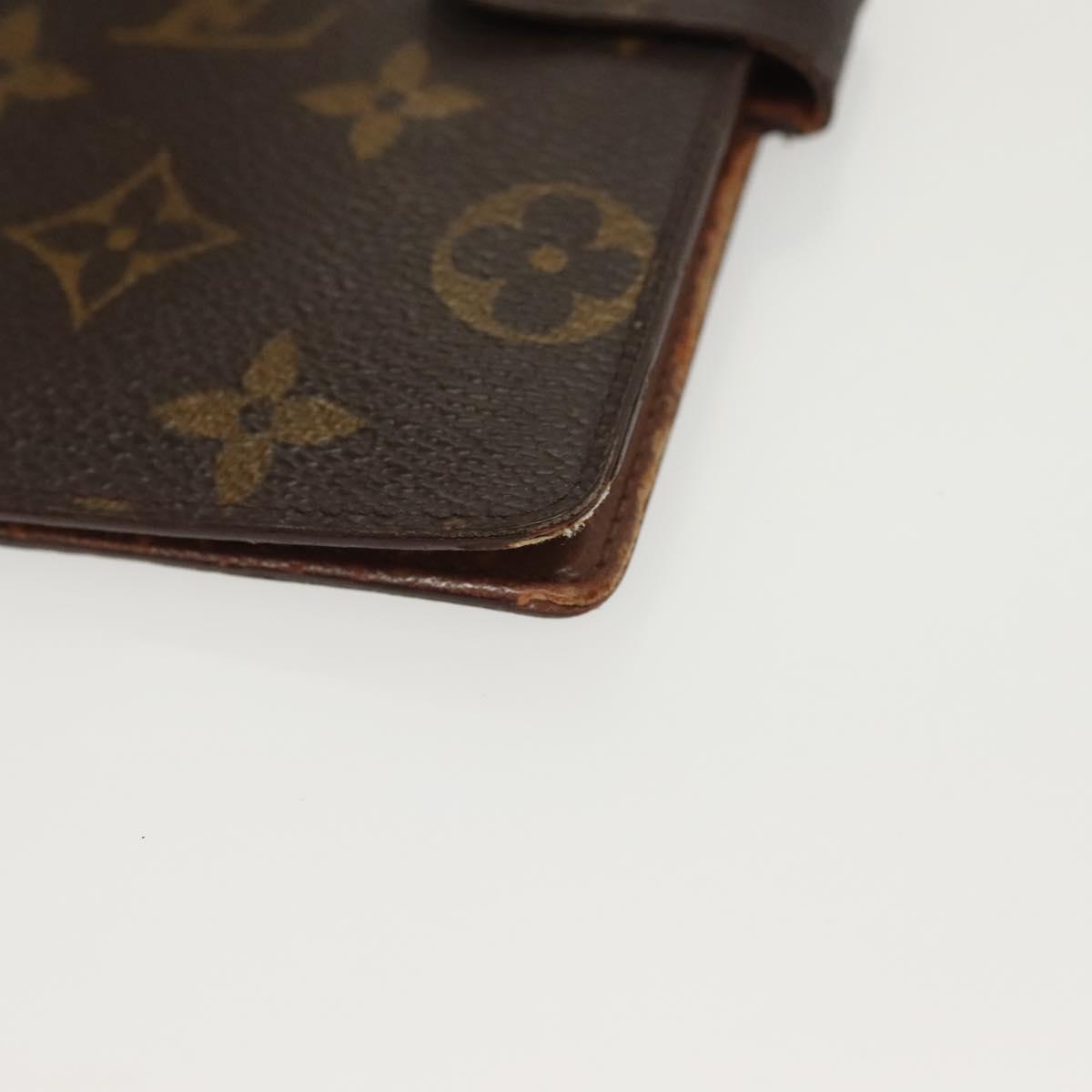 LOUIS VUITTON Monogram Agenda PM Day Planner Cover R20005 LV Auth 130703
