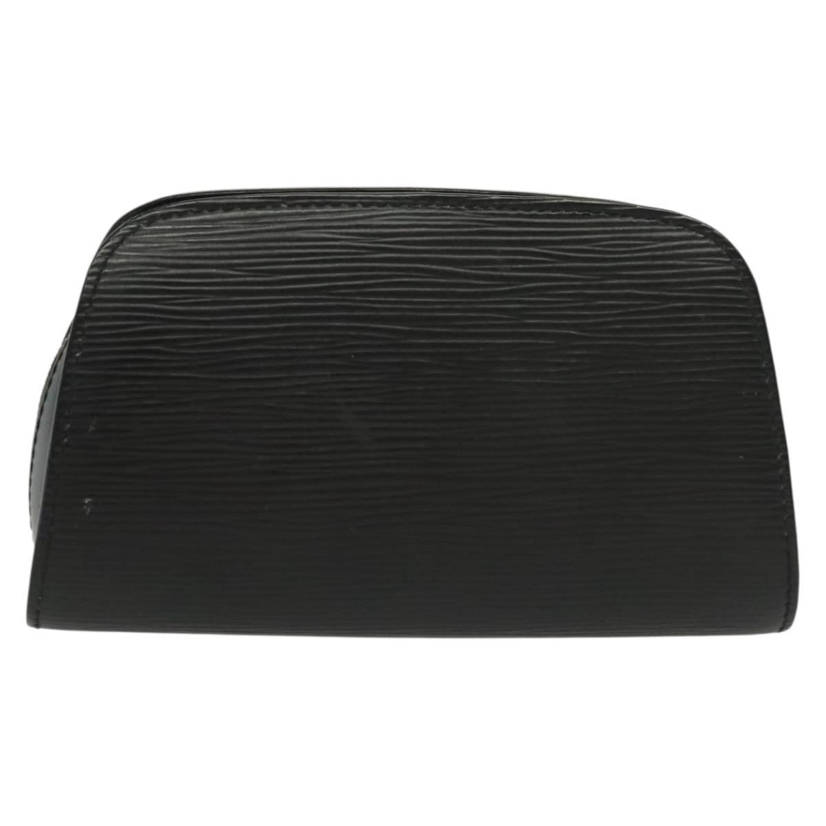 LOUIS VUITTON Epi Dauphine PM Pouch Black M48442 LV Auth 130718