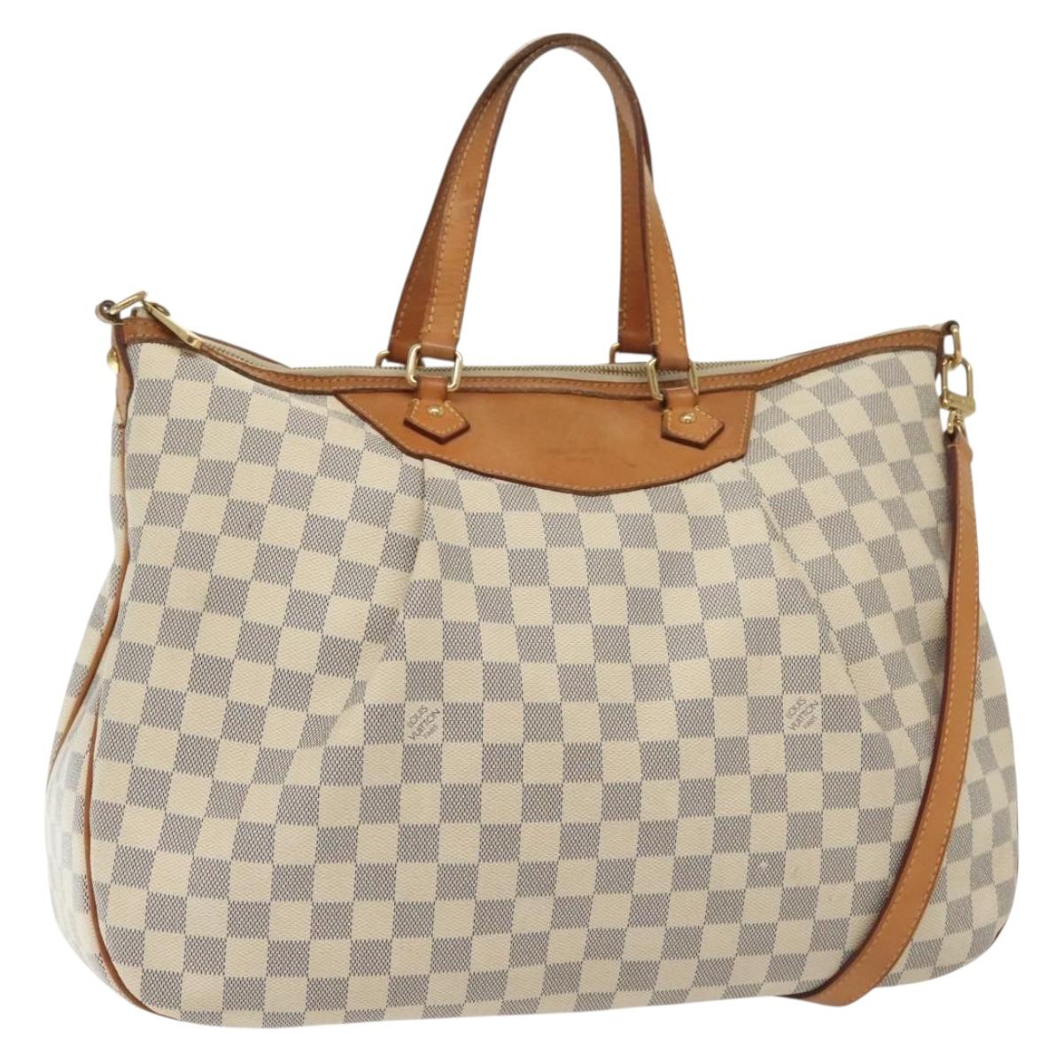 LOUIS VUITTON Damier Azur Syracuse GM Shoulder Bag N41111 LV Auth 130727
