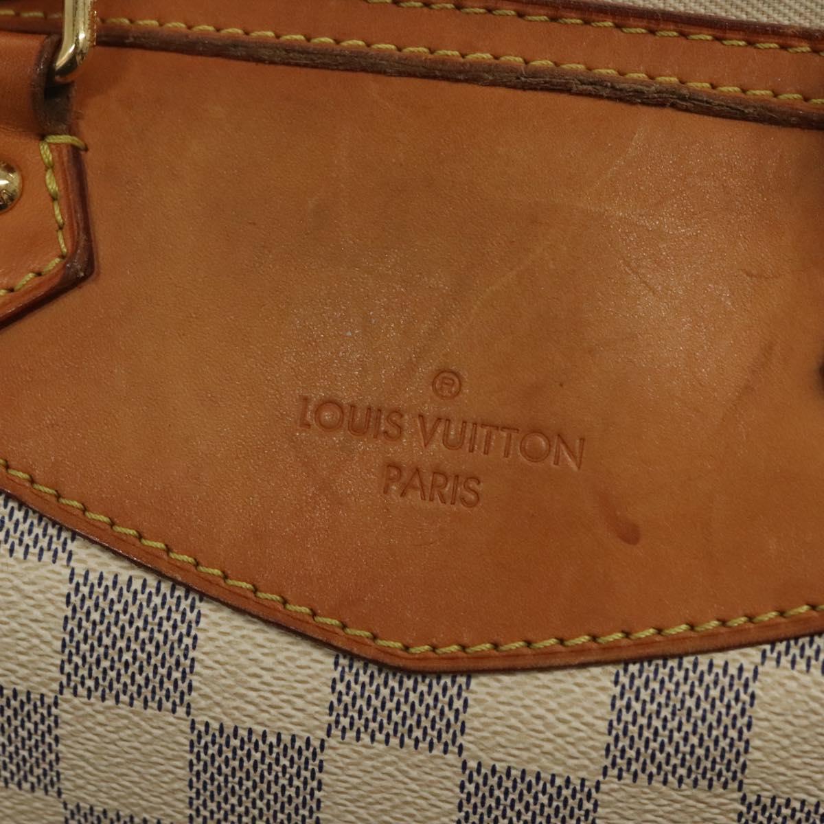 LOUIS VUITTON Damier Azur Syracuse GM Shoulder Bag N41111 LV Auth 130727