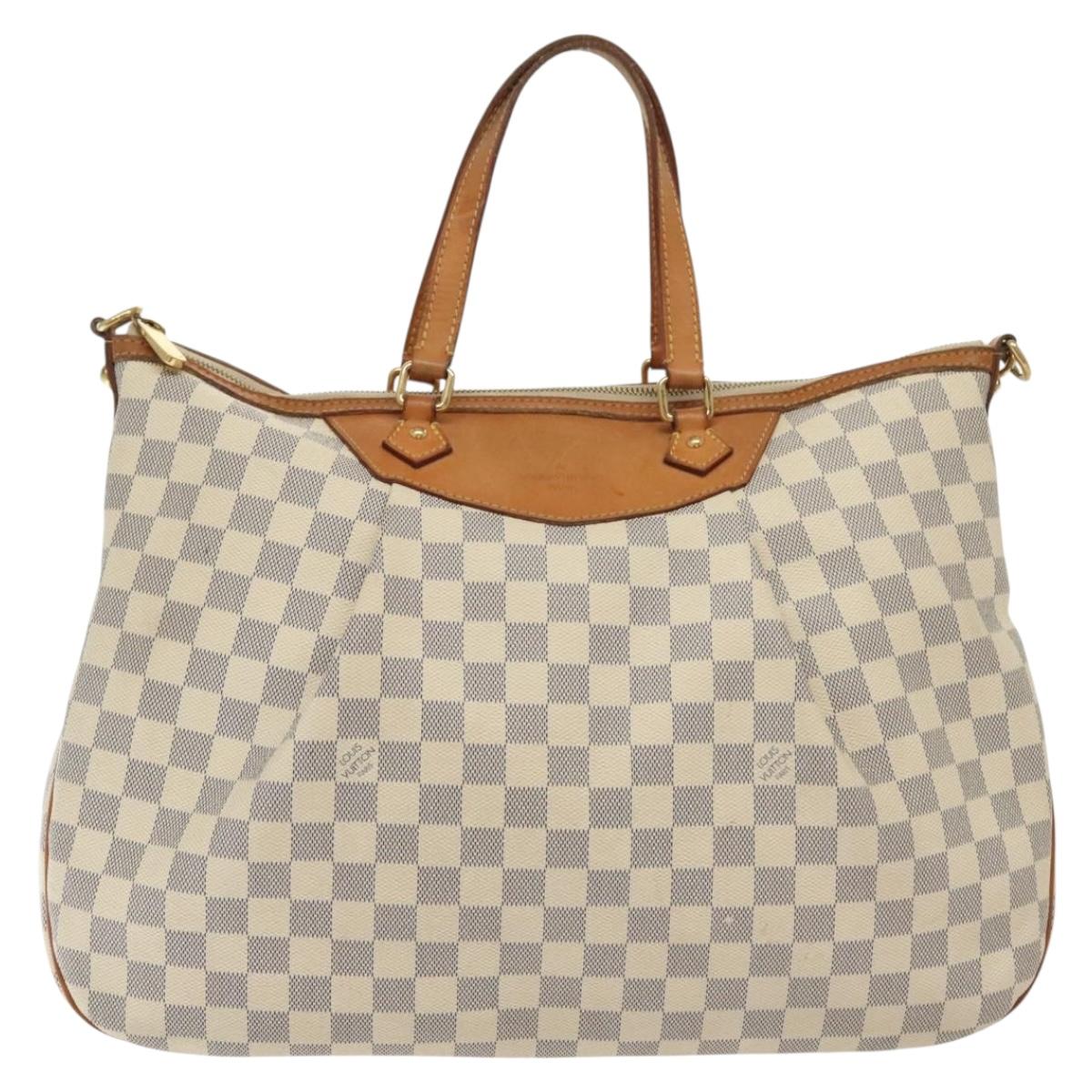 LOUIS VUITTON Damier Azur Syracuse GM Shoulder Bag N41111 LV Auth 130727