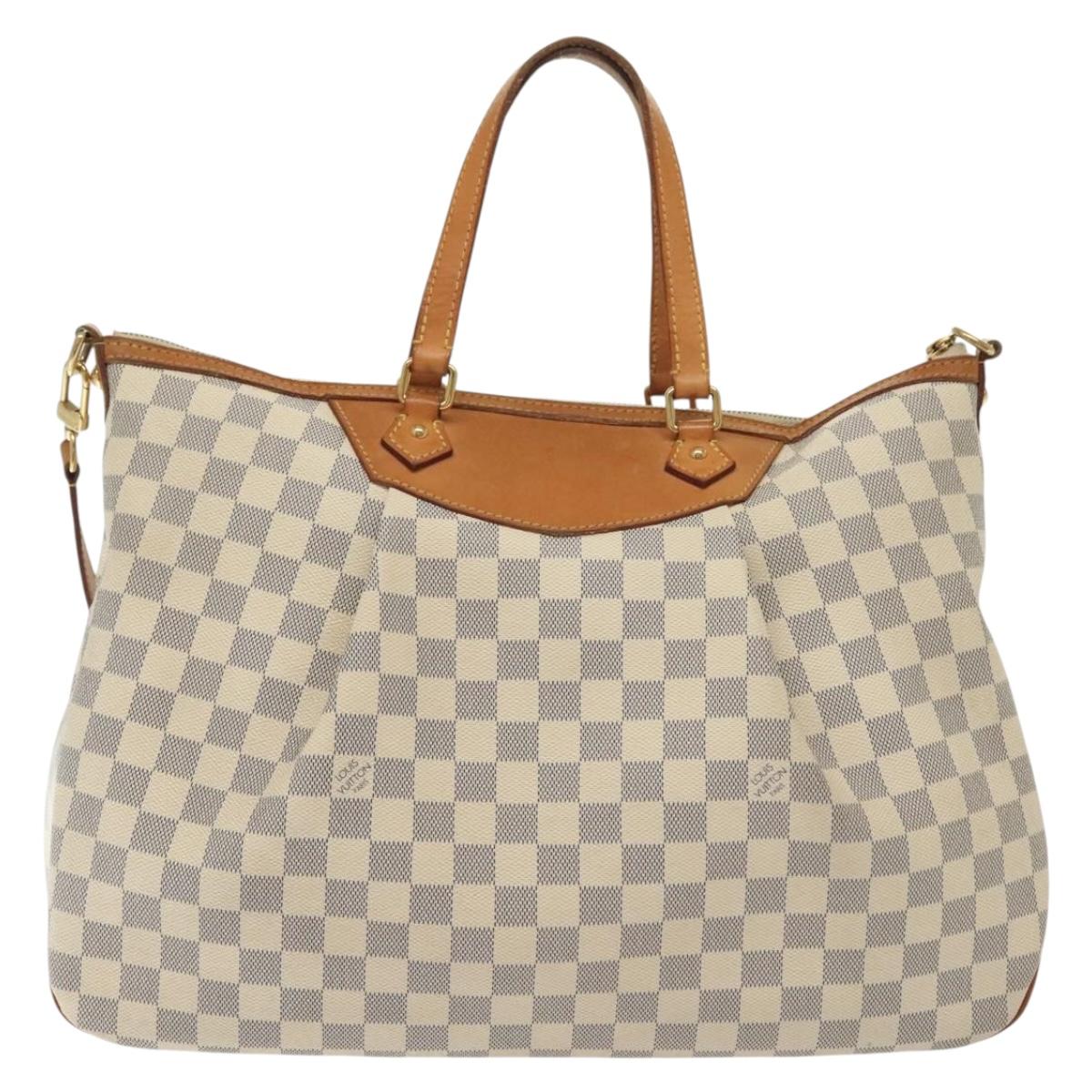 LOUIS VUITTON Damier Azur Syracuse GM Shoulder Bag N41111 LV Auth 130727