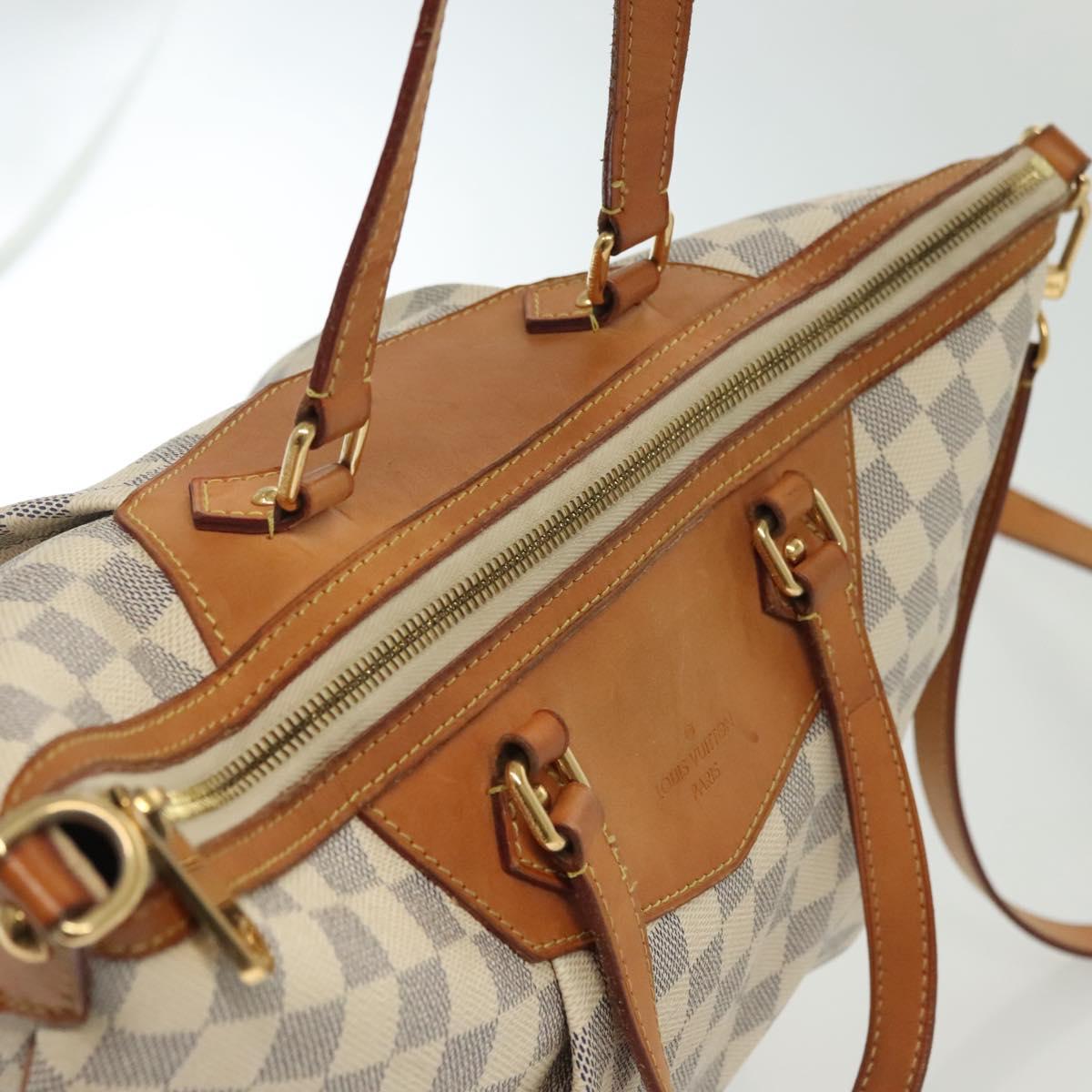 LOUIS VUITTON Damier Azur Syracuse GM Shoulder Bag N41111 LV Auth 130727