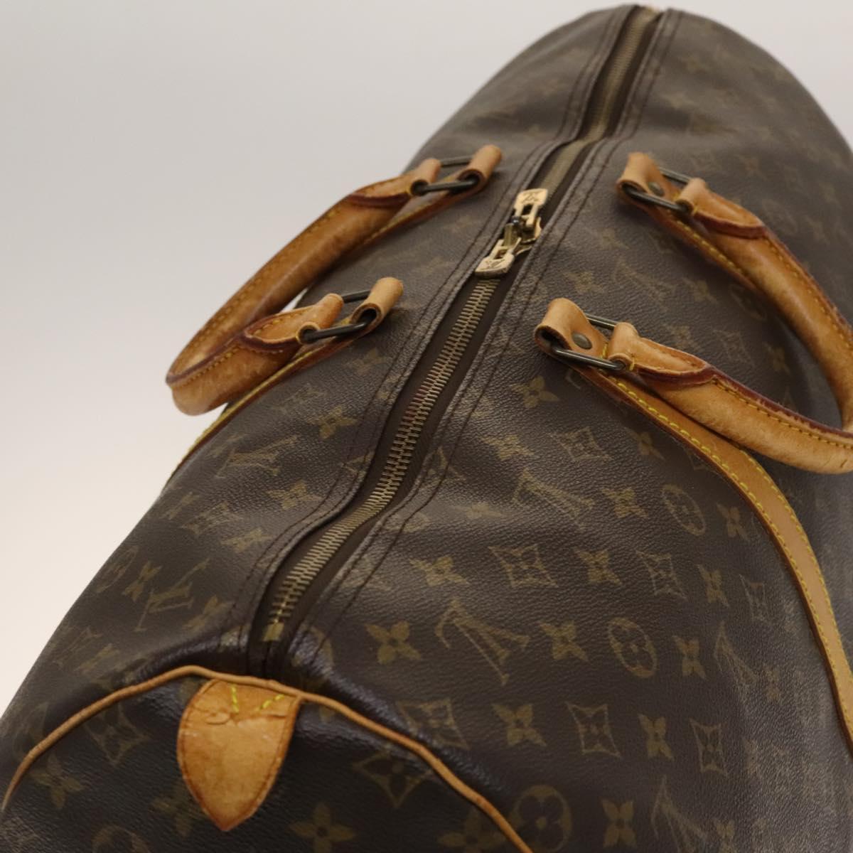 LOUIS VUITTON Monogram Keepall 55 Boston Bag M41424 LV Auth 130741