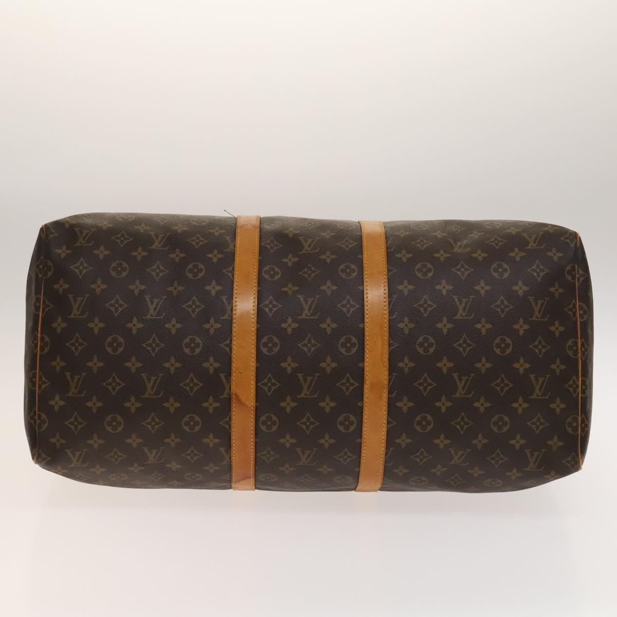 LOUIS VUITTON Monogram Keepall 55 Boston Bag M41424 LV Auth 130742