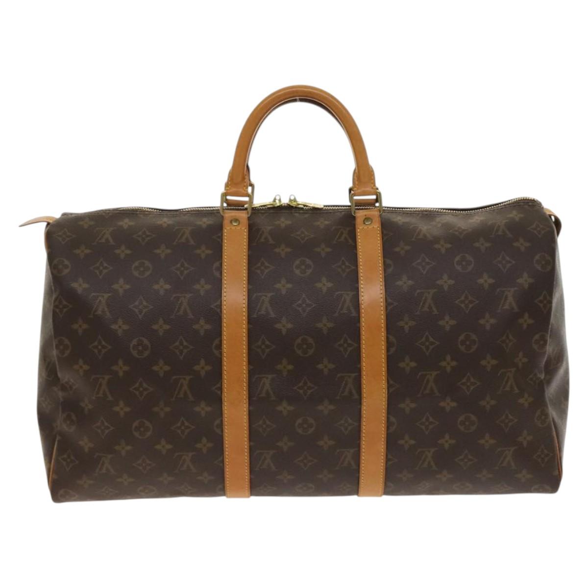 LOUIS VUITTON Monogram Keepall 50 Boston Bag M41426 LV Auth 130745