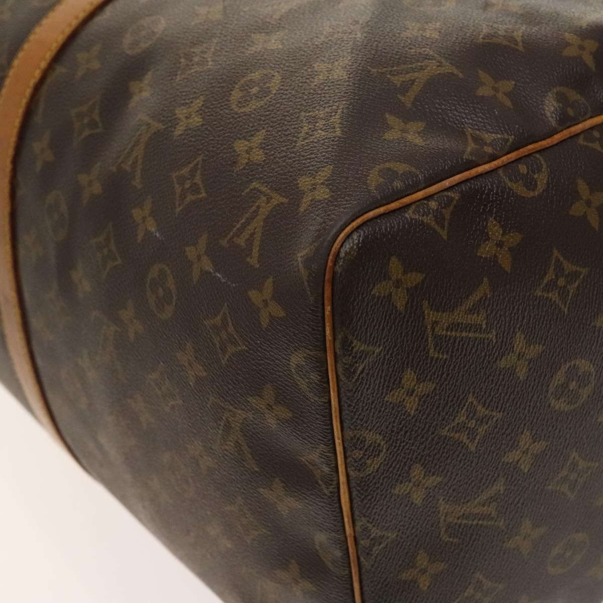 LOUIS VUITTON Monogram Keepall 55 Boston Bag M41424 LV Auth 130747