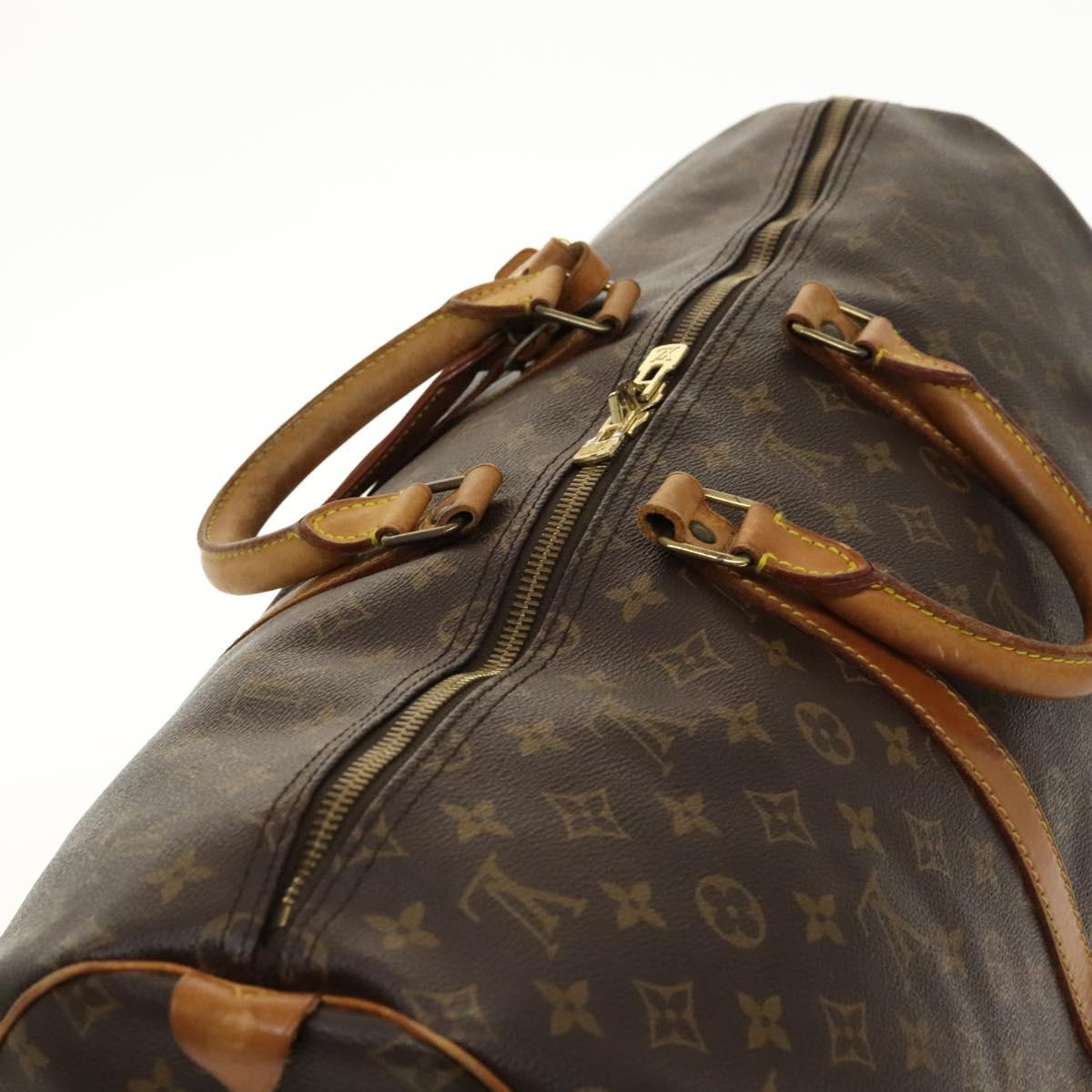 LOUIS VUITTON Monogram Keepall 55 Boston Bag M41424 LV Auth 130747