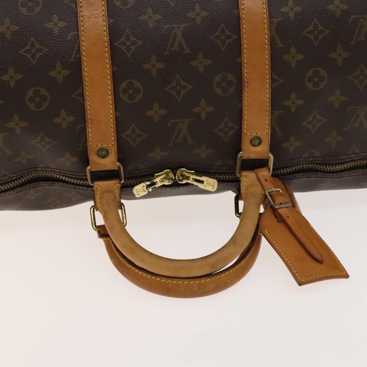 LOUIS VUITTON Monogram Keepall 55 Boston Bag M41424 LV Auth 130747