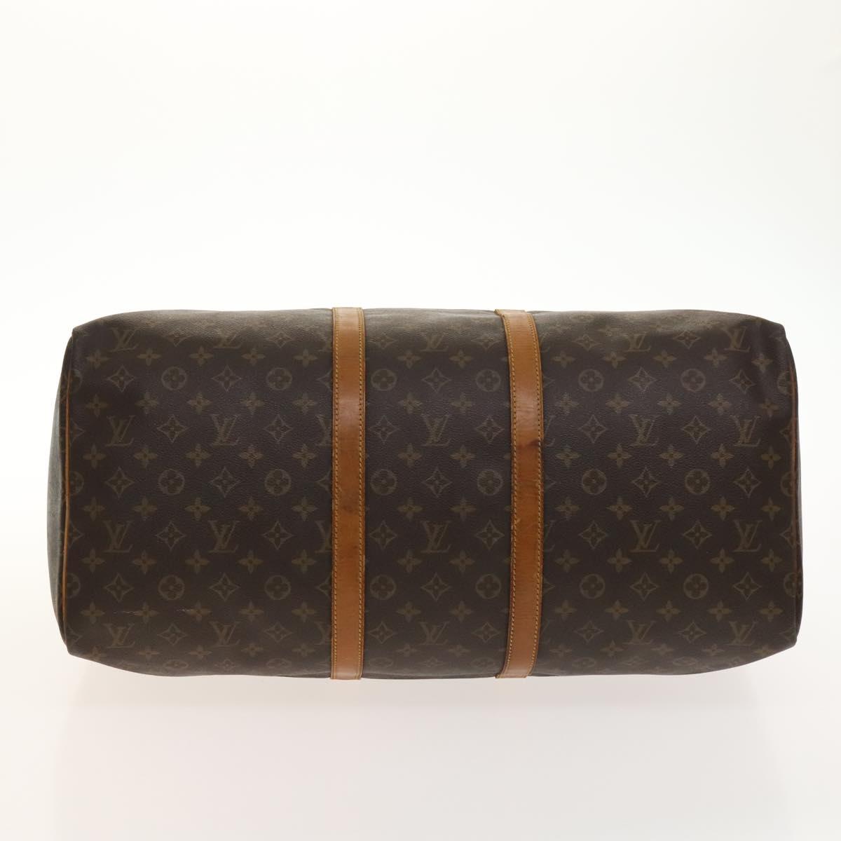 LOUIS VUITTON Monogram Keepall 55 Boston Bag M41424 LV Auth 130747