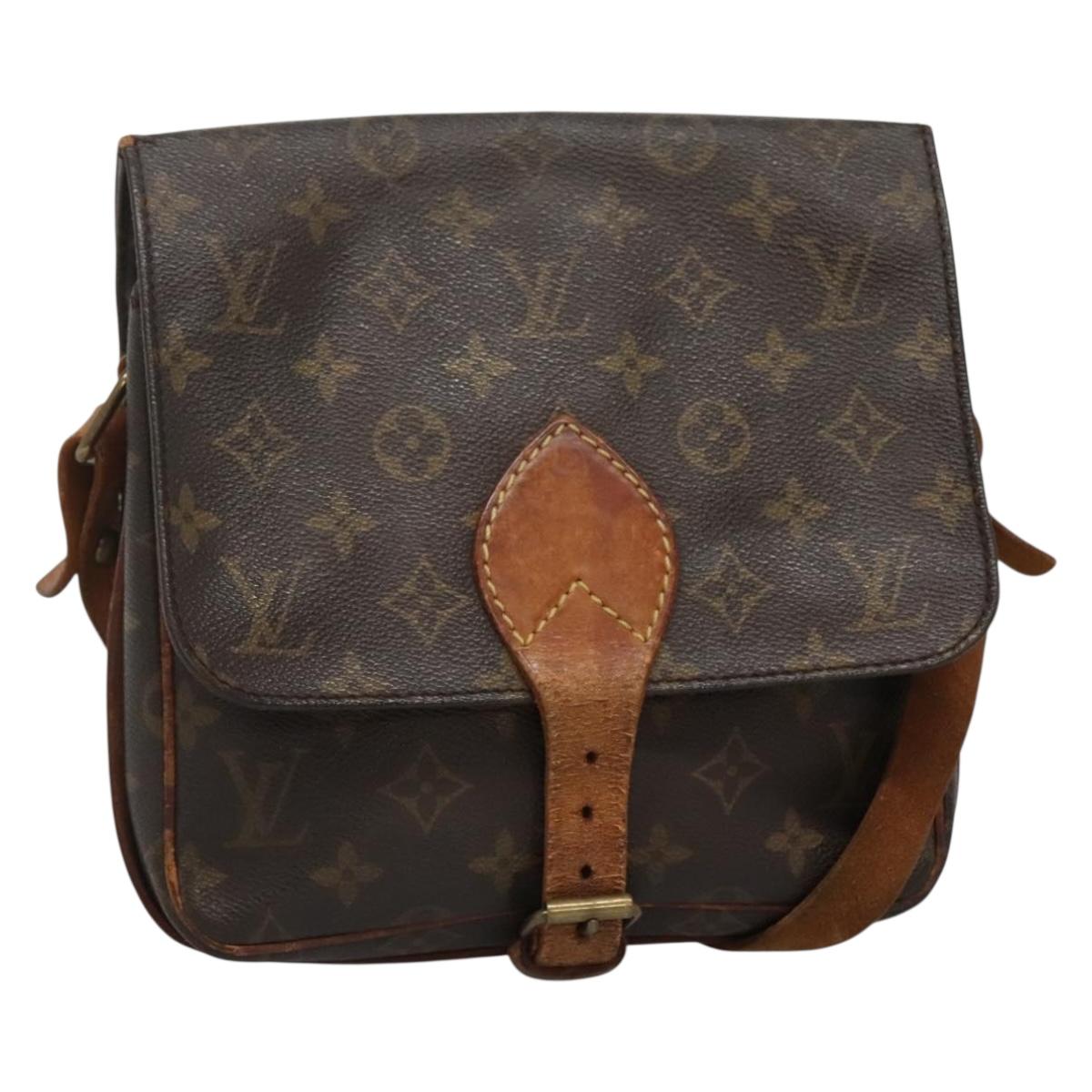 LOUIS VUITTON Monogram Cartouchiere MM Shoulder Bag M51253 LV Auth 130771