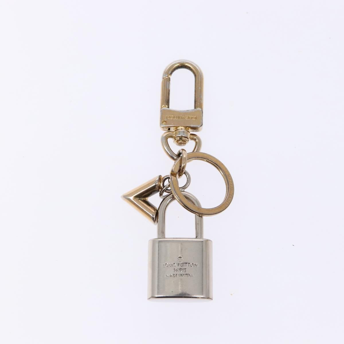LOUIS VUITTON Bag Charm Caleido V Padlock Charm metal Gold M67376 LV Auth 130781