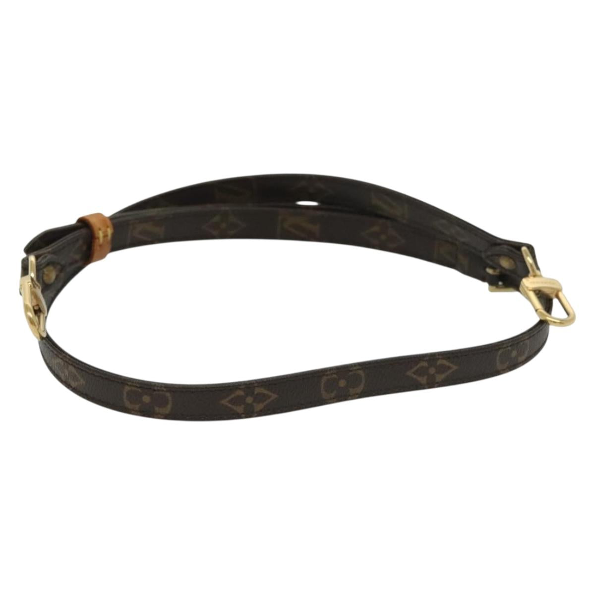 LOUIS VUITTON Monogram Adjustable Shoulder Strap 35.4""-43.3"" LV Auth 130784