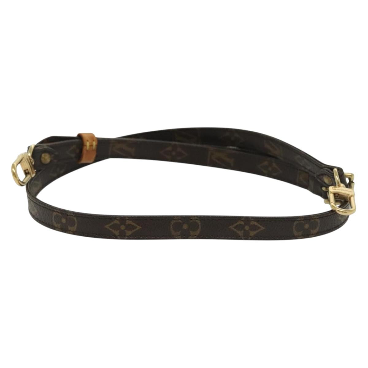 LOUIS VUITTON Monogram Adjustable Shoulder Strap 35.4""-43.3"" LV Auth 130784