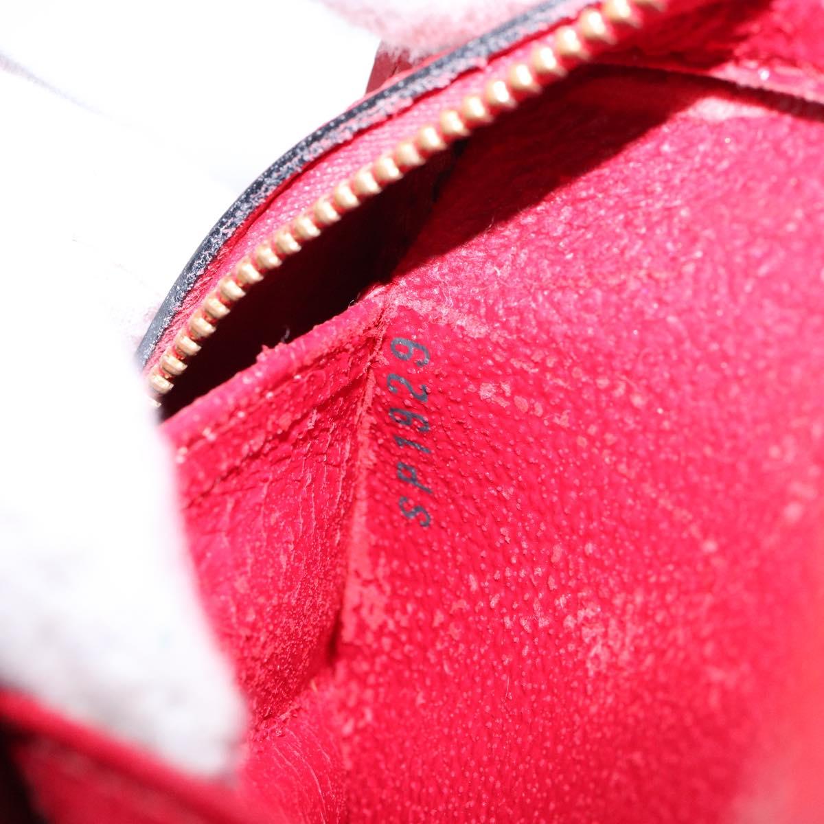 LOUIS VUITTON Epi Dauphine PM Pouch Castilian Red M48447 LV Auth 130785