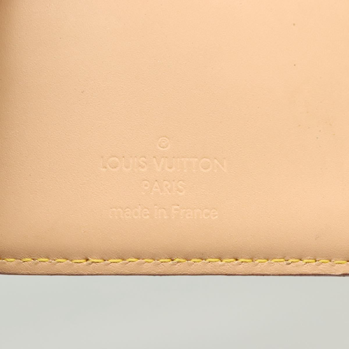 LOUIS VUITTON Multicolor Portefeuille Viennois Wallet White M92987 Auth 130787