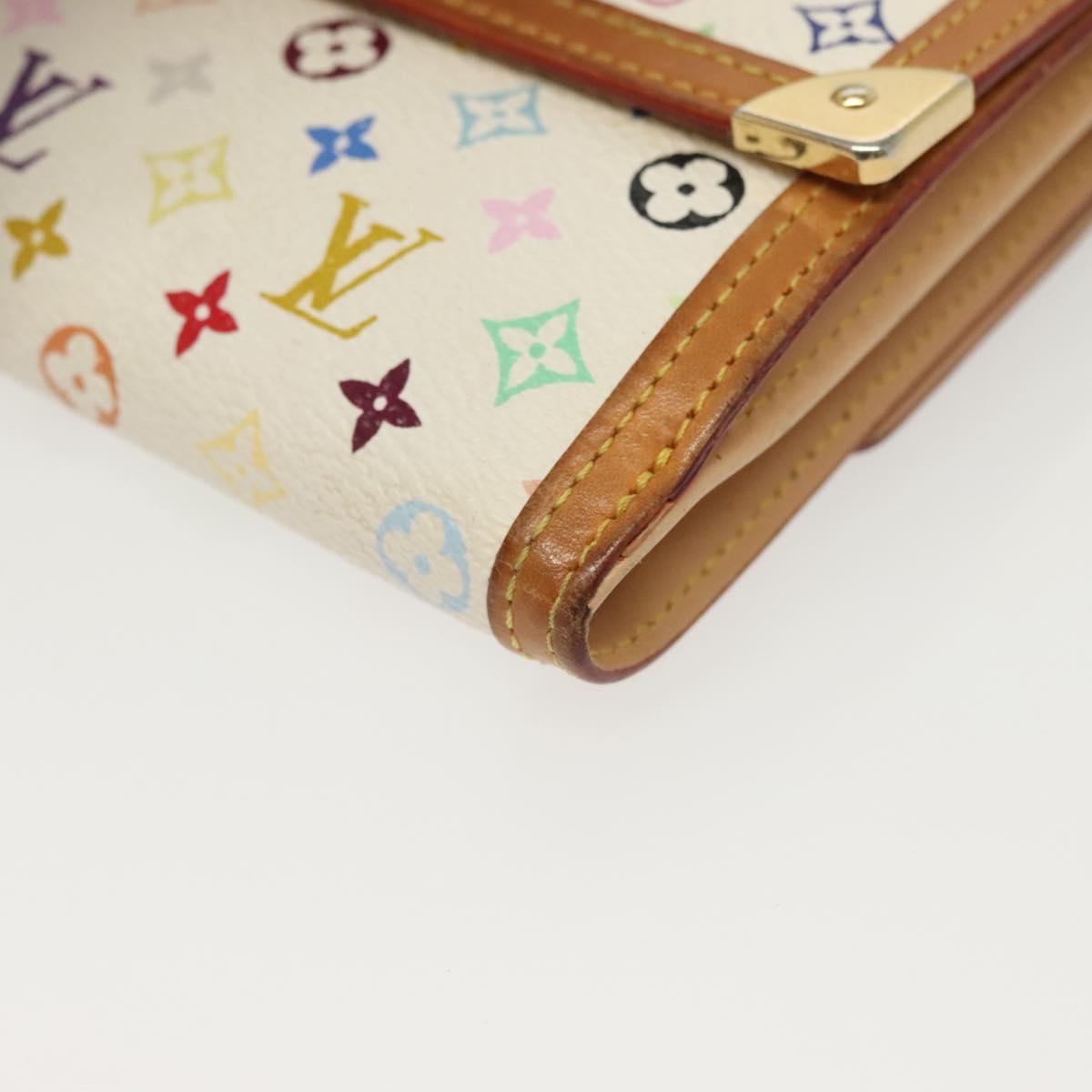 LOUIS VUITTON Multicolor Porte Monnaie Billets Cartes Credit M92983 Auth 130792