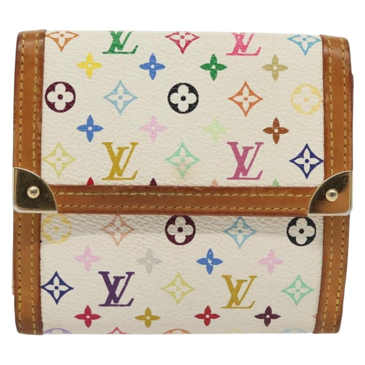 LOUIS VUITTON Multicolor Porte Monnaie Billets Cartes Credit M92983 Auth 130792