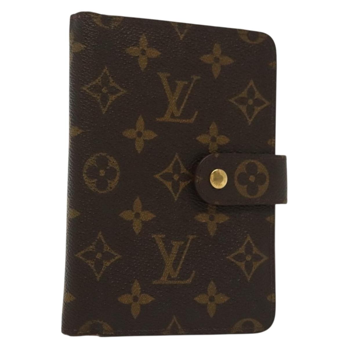 LOUIS VUITTON Monogram Porto Papie Zip Wallet M61207 LV Auth 130795
