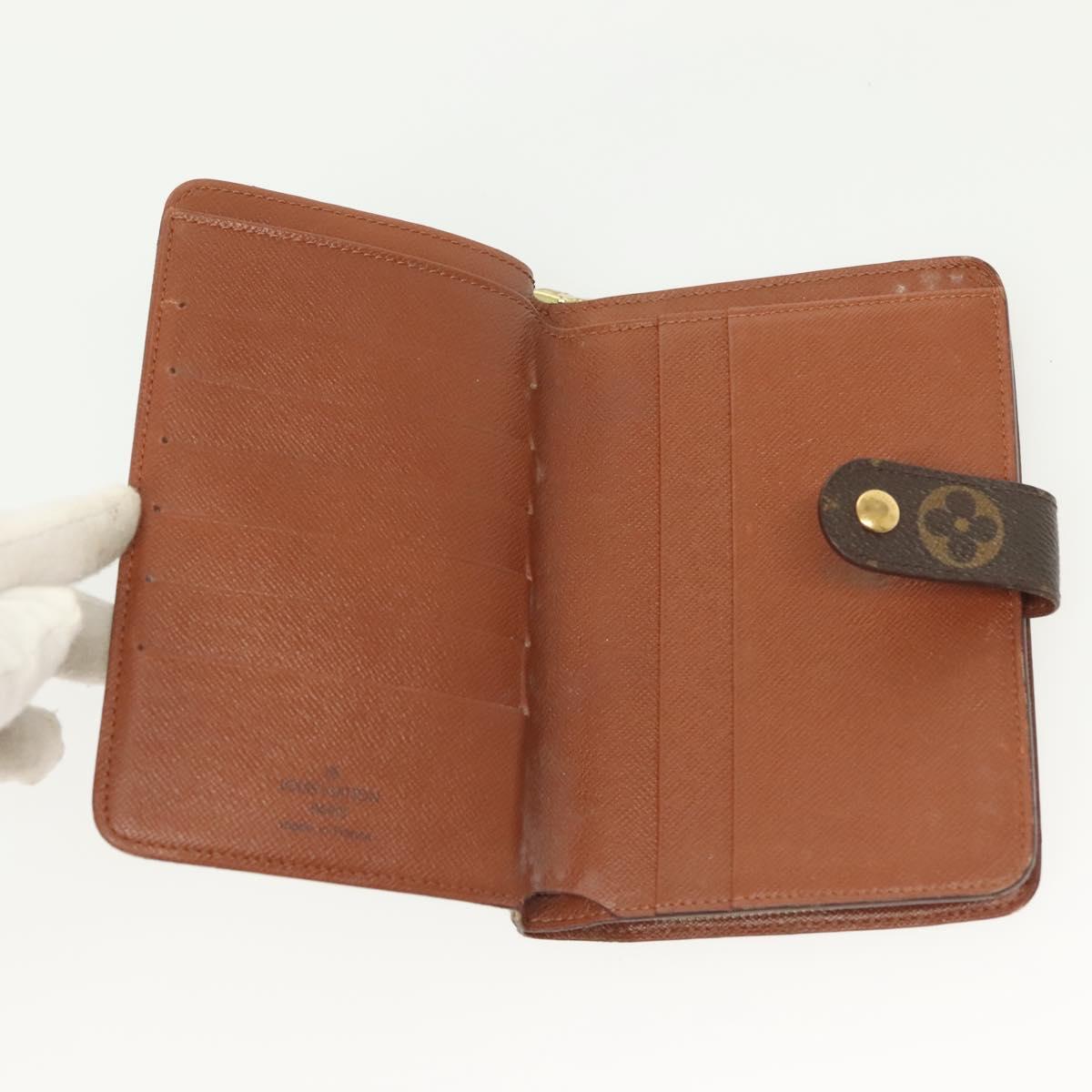 LOUIS VUITTON Monogram Porto Papie Zip Wallet M61207 LV Auth 130795