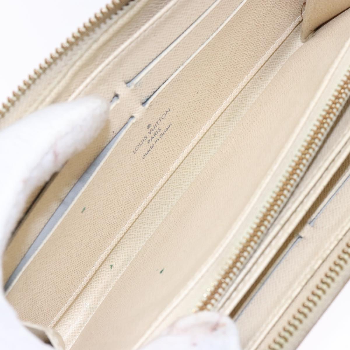 LOUIS VUITTON Damier Azur Zippy Wallet Long Wallet N60019 LV Auth 130796