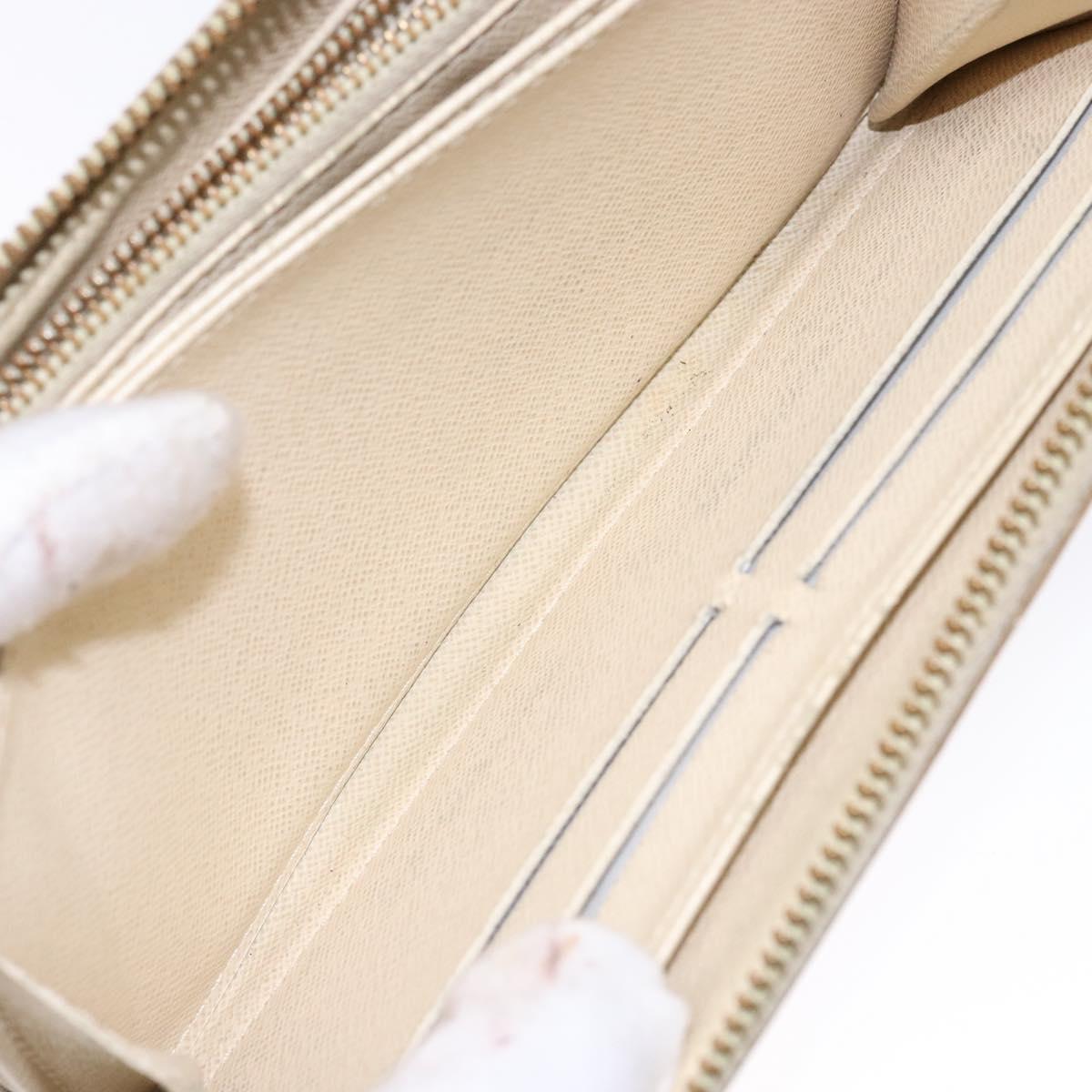 LOUIS VUITTON Damier Azur Zippy Wallet Long Wallet N60019 LV Auth 130796