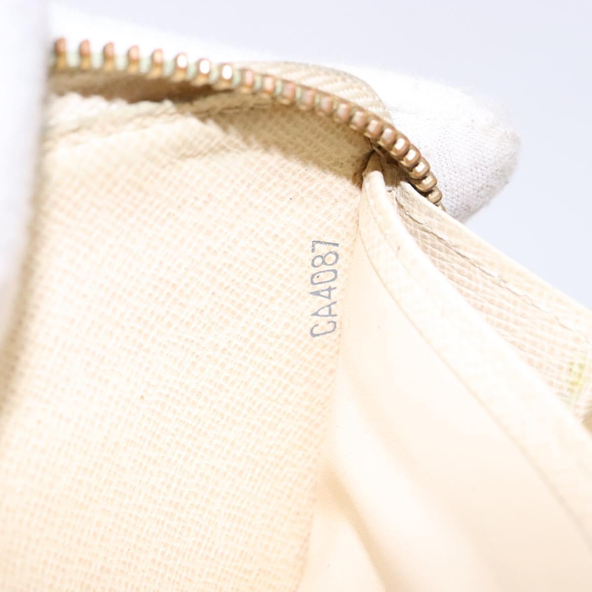 LOUIS VUITTON Damier Azur Zippy Wallet Long Wallet N60019 LV Auth 130796