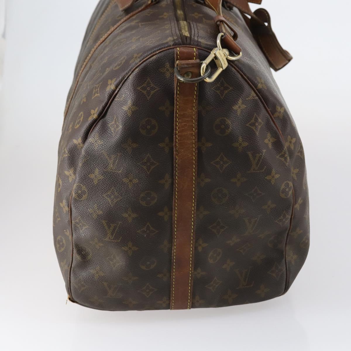 LOUIS VUITTON Monogram Keepall Bandouliere 60 Boston Bag M41412 LV Auth 130812