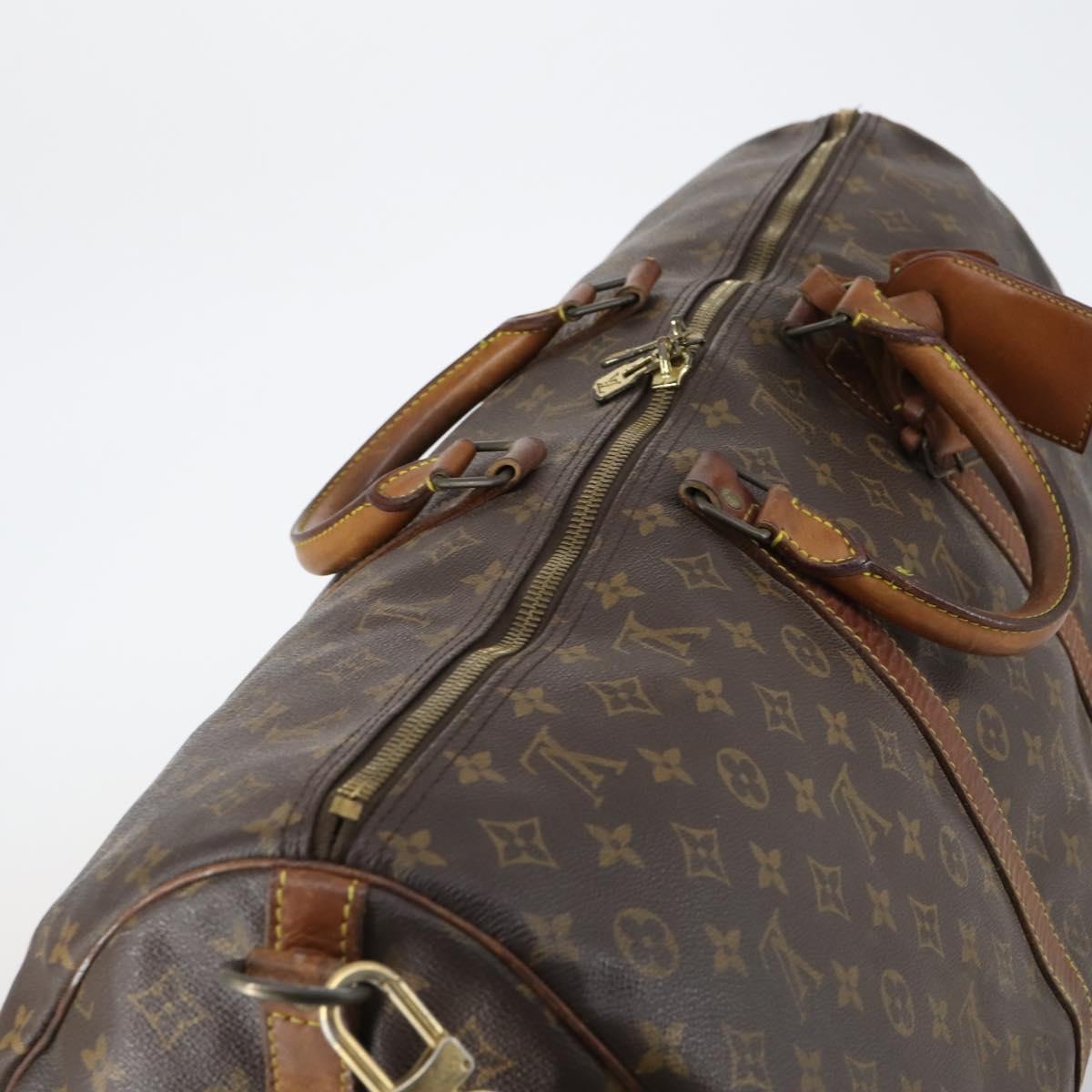 LOUIS VUITTON Monogram Keepall Bandouliere 60 Boston Bag M41412 LV Auth 130812