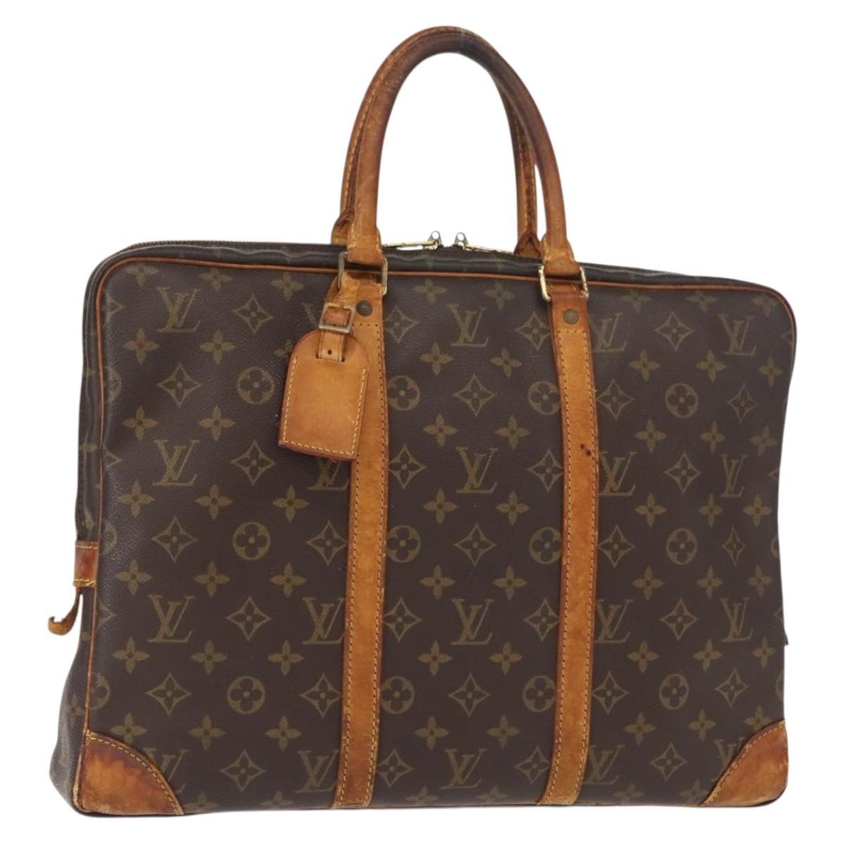 LOUIS VUITTON Monogram Porte Documents Voyage Business Bag M52005 Auth 130827