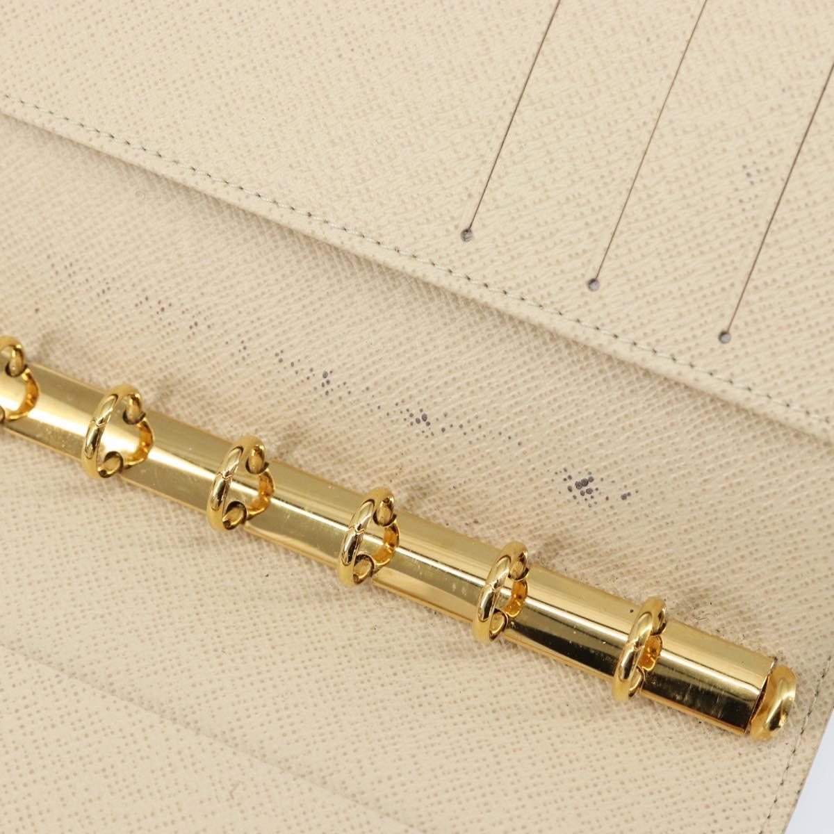 LOUIS VUITTON Damier Azur Agenda PM Day Planner Cover R20706 LV Auth 130831