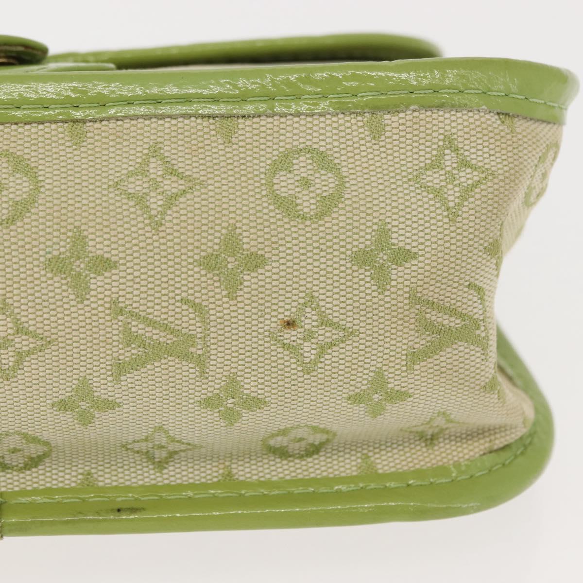 LOUIS VUITTON Mini Mini Trousse Marie Kate Pouch Almond Green M92935 Auth 130833A